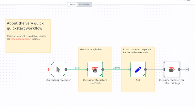 Add an expression to the message field and preview results